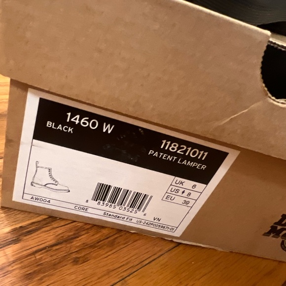 Dr Martens Boots (Women) Black Patent - Size 8 - Picture 2 of 8